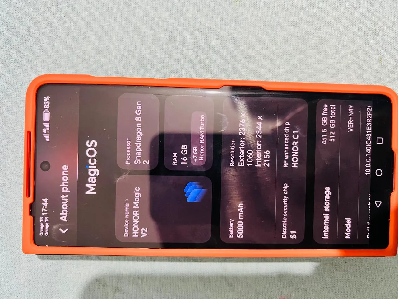 Honor magic v2 