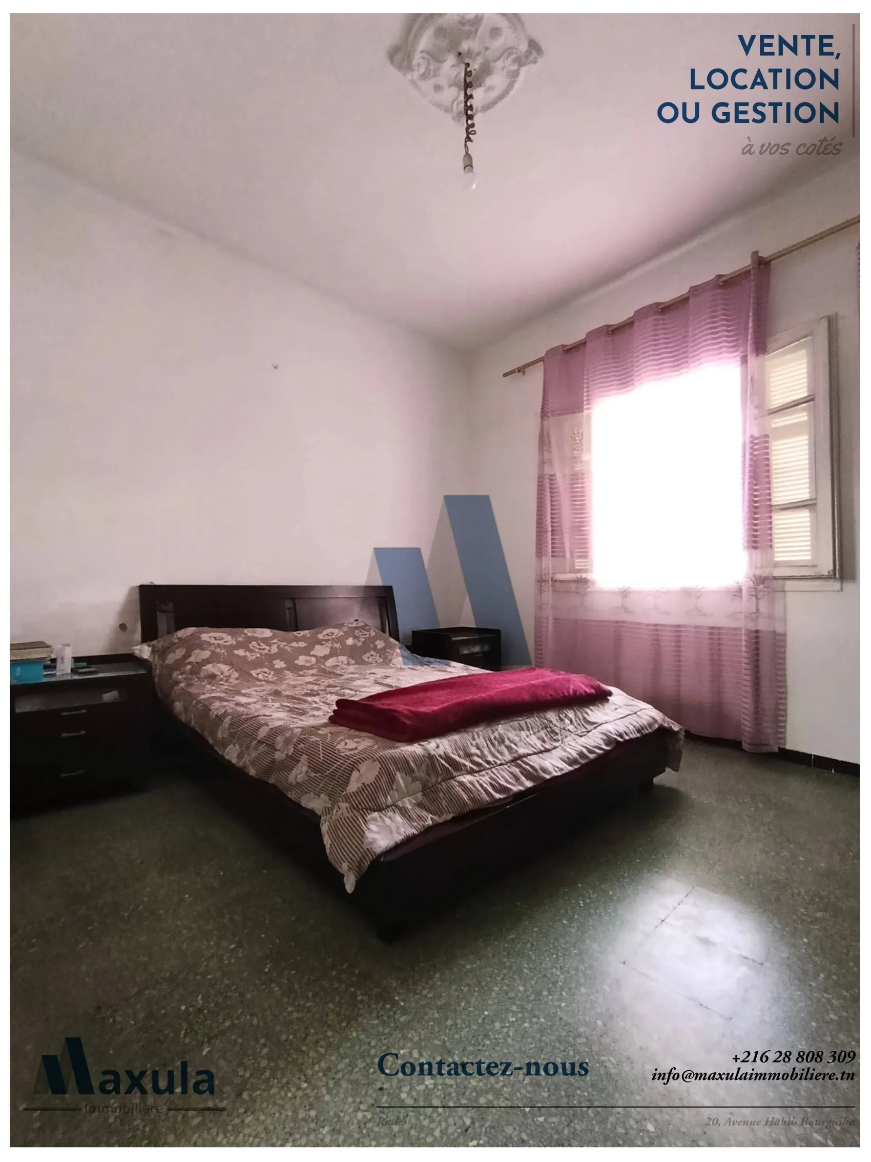 À VENDRE MAISON R+1 DEUX NIVEAUX SÉPARÉS À RADES MOHAMED ALI