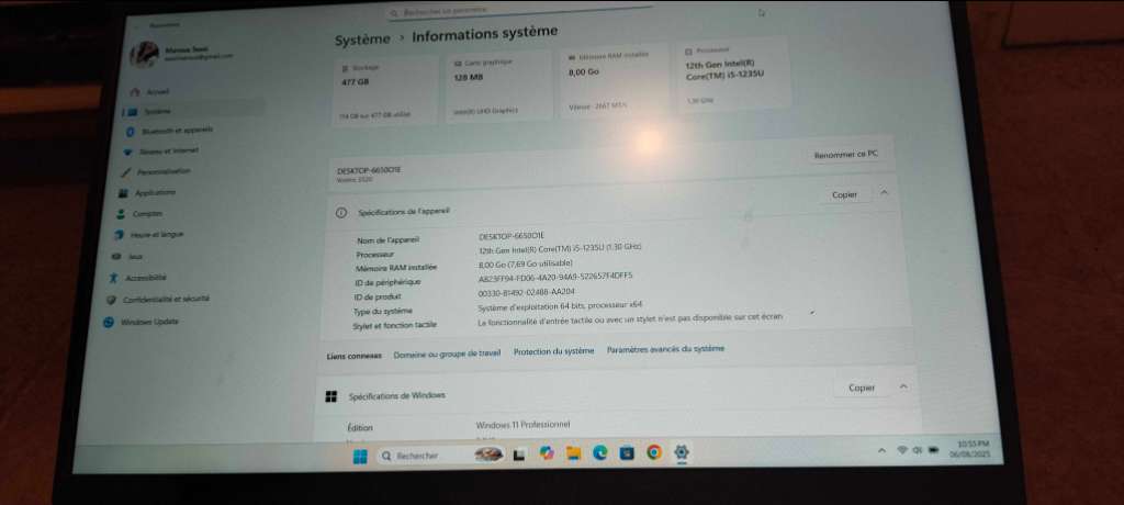 Pc dell vostro 3520