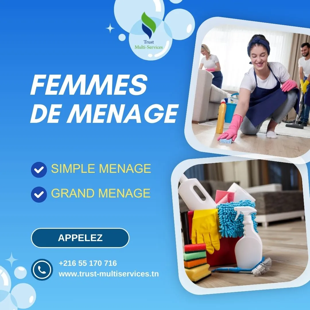 Femme de ménage par jour A Laouina