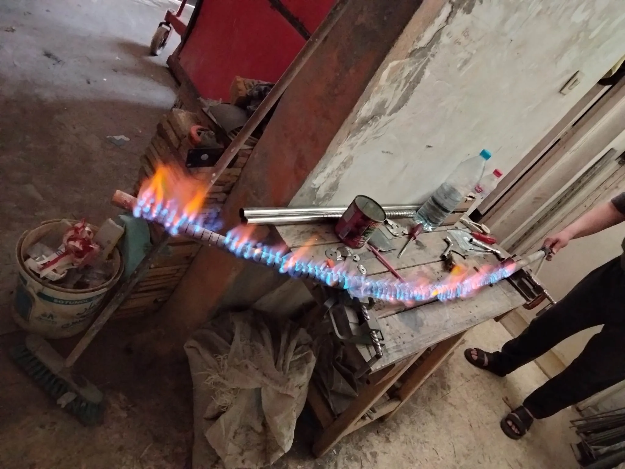 Fabrication de tous genres de rampes a gaz en inox