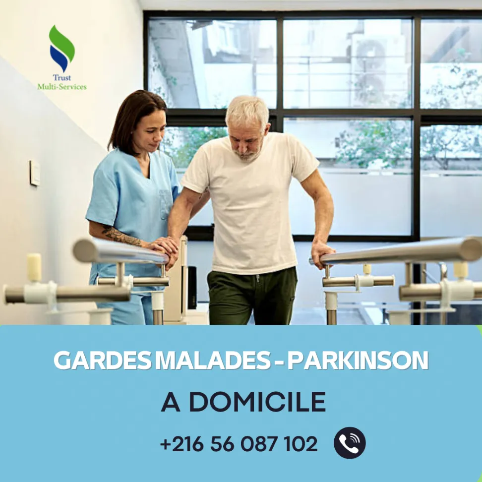 GARDES MALADES DE PARKINSON A DOMICILE  À HAMMAMET