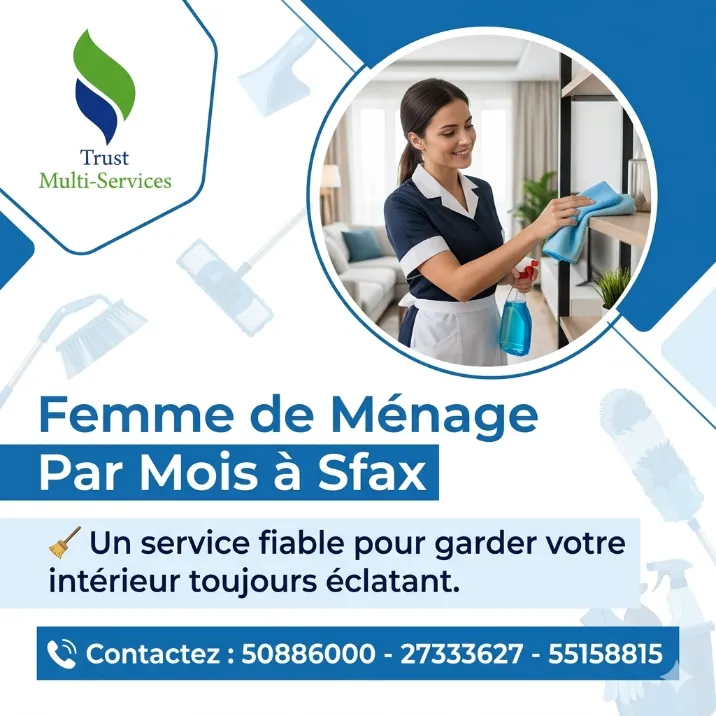 FEMME DE MENAGE PAR MOIS A SFEX NORD