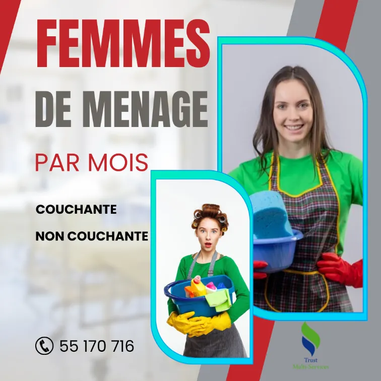 AIDE MENAGERE PAR MOIS