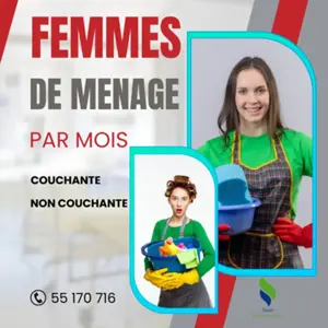 AIDE MENAGERE PAR MOIS