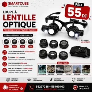 Loupe à lentille optique 10X 15X 20X 25X