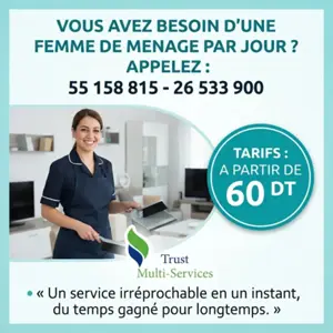 FEMME DE MENAGE PAR JOUR A DAR FADHAL