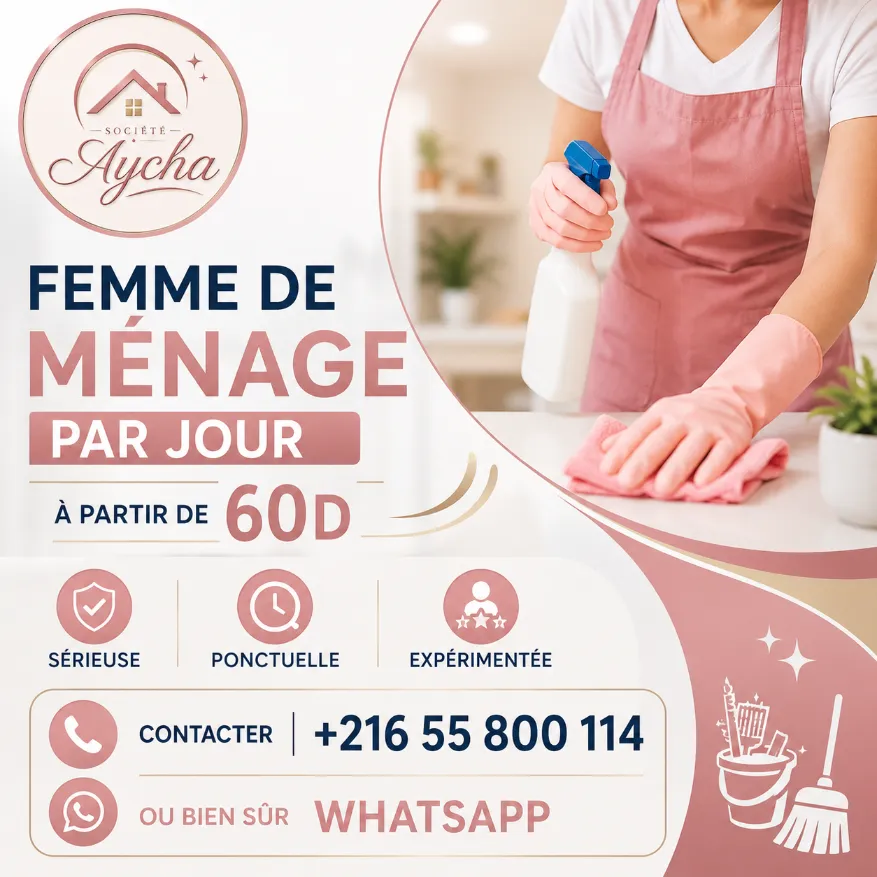 Femme de ménage par jour
