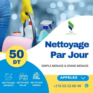 femme de ménage par jour a tunis 