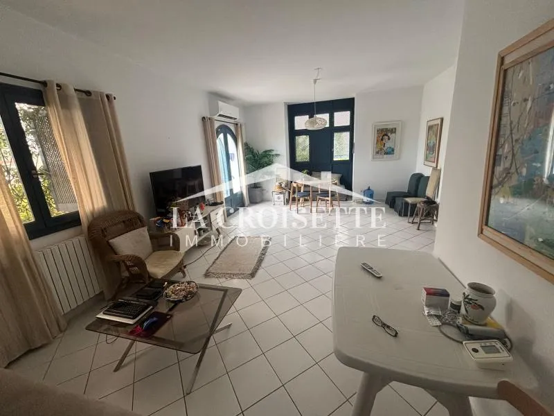 Duplex meublé s2 avec terrasse vue sur mer avec terrasse à Gammarth MVL1751