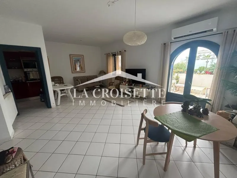 Duplex meublé s2 avec terrasse vue sur mer avec terrasse à Gammarth MVL1751