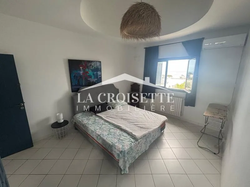 Duplex meublé s2 avec terrasse vue sur mer avec terrasse à Gammarth MVL1751