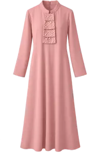 Robe longue à perle