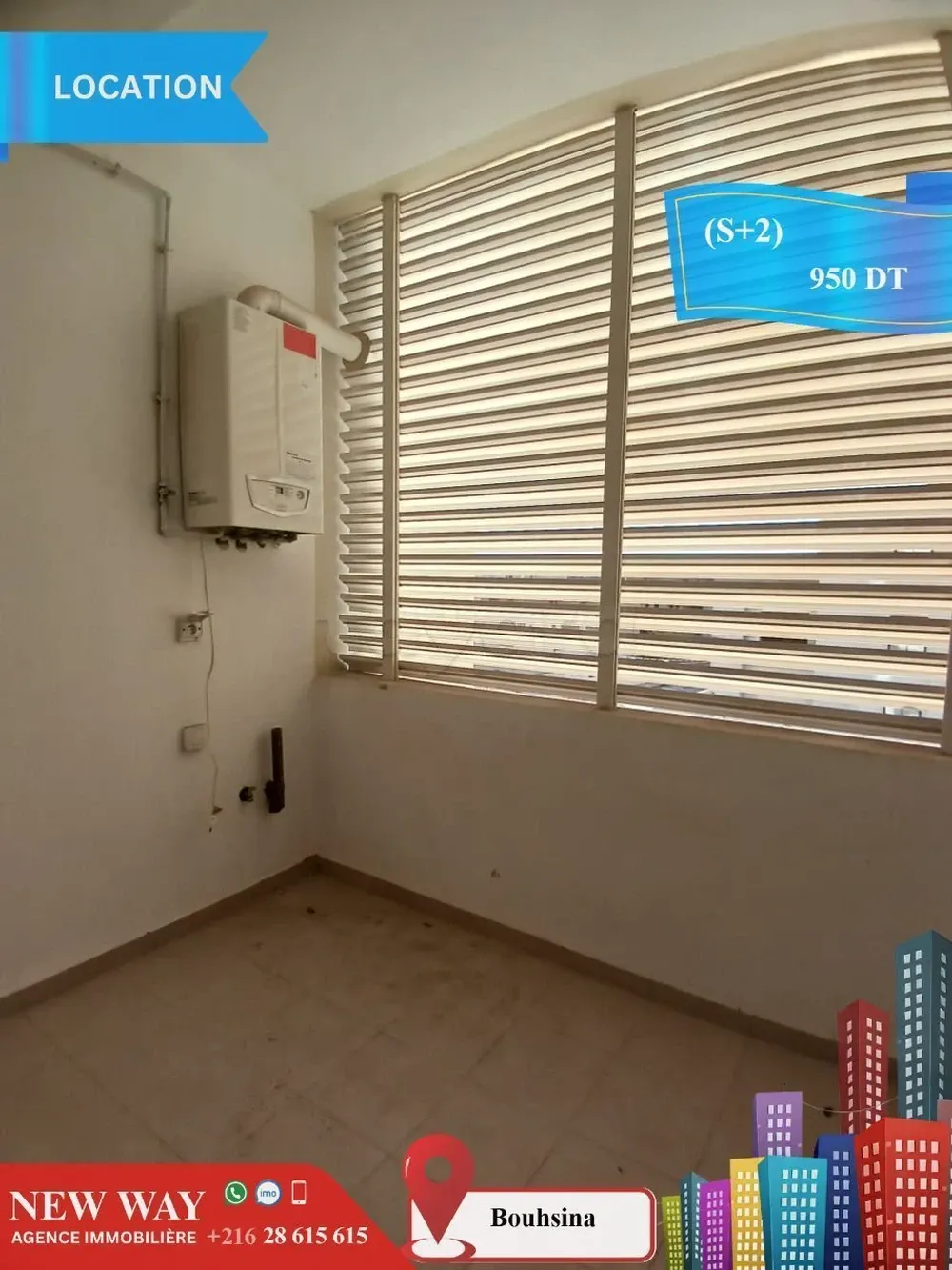 (S+2) à Bouhsina avec Place de Parking
