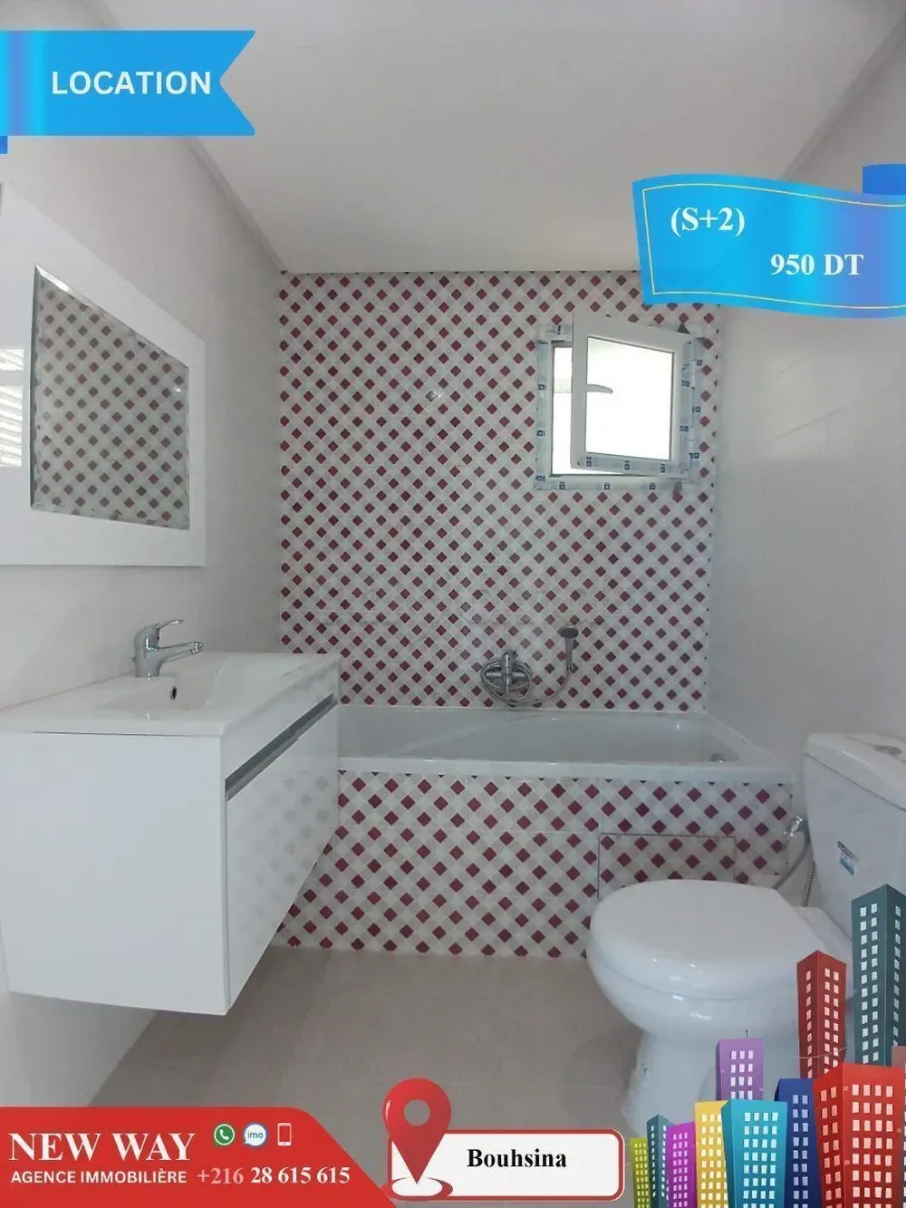 (S+2) à Bouhsina avec Place de Parking