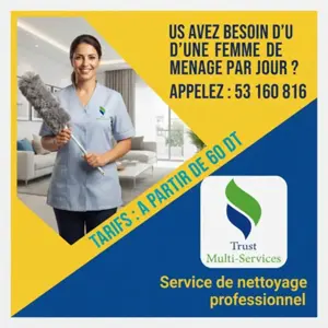femme de menage par jour a el ouardia