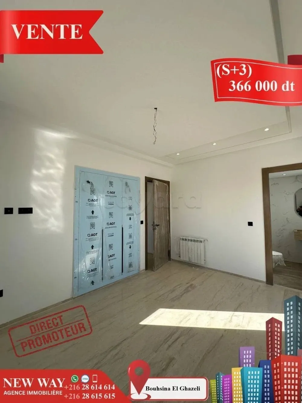 (S+3) à Bouhsina el Ghazali Direct Promoteur