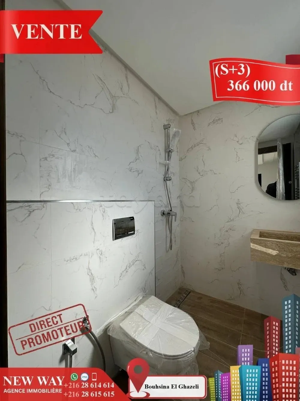 (S+3) à Bouhsina el Ghazali Direct Promoteur