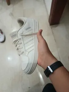 Espadrilles adidas cacheté blanc