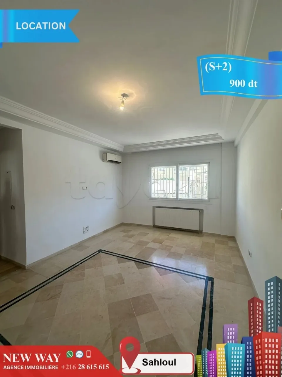 (S+2) à Sahloul au rez de chaussée