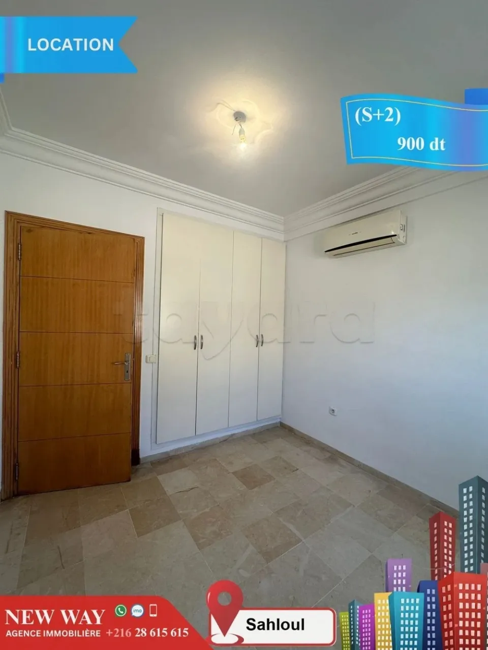 (S+2) à Sahloul au rez de chaussée