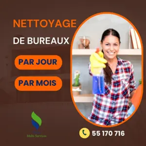 FEMME DE MENAGE POUR BUREAUX PAR JOUR A CHOTRANA