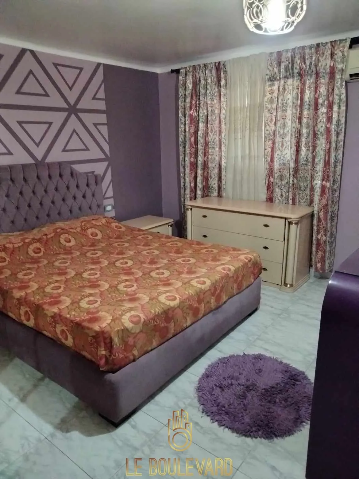 A Louer rez-de-jardin S+2 meublé situé à Kharrouba, Hammamet Nord