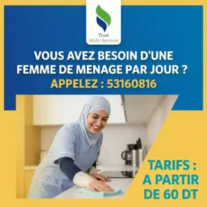 femme de menage par jour a hammam lif 