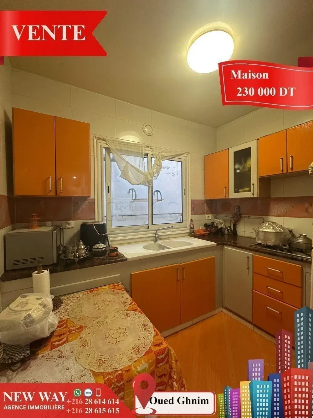 Maison à Jawhara (Oued Ghnim) Proche de toutes Commodités