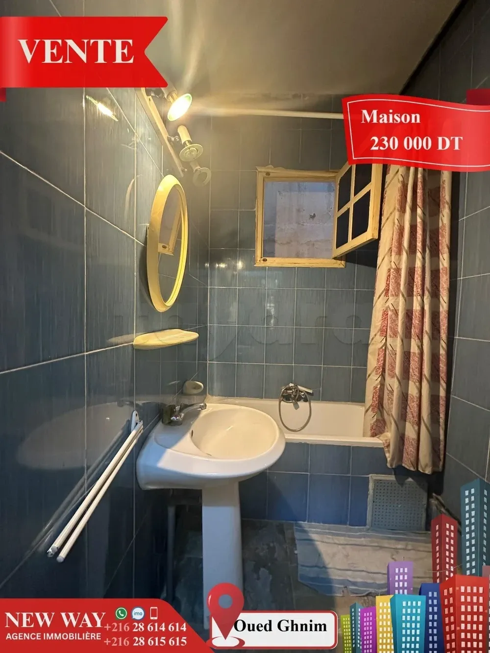 Maison à Jawhara (Oued Ghnim) Proche de toutes Commodités