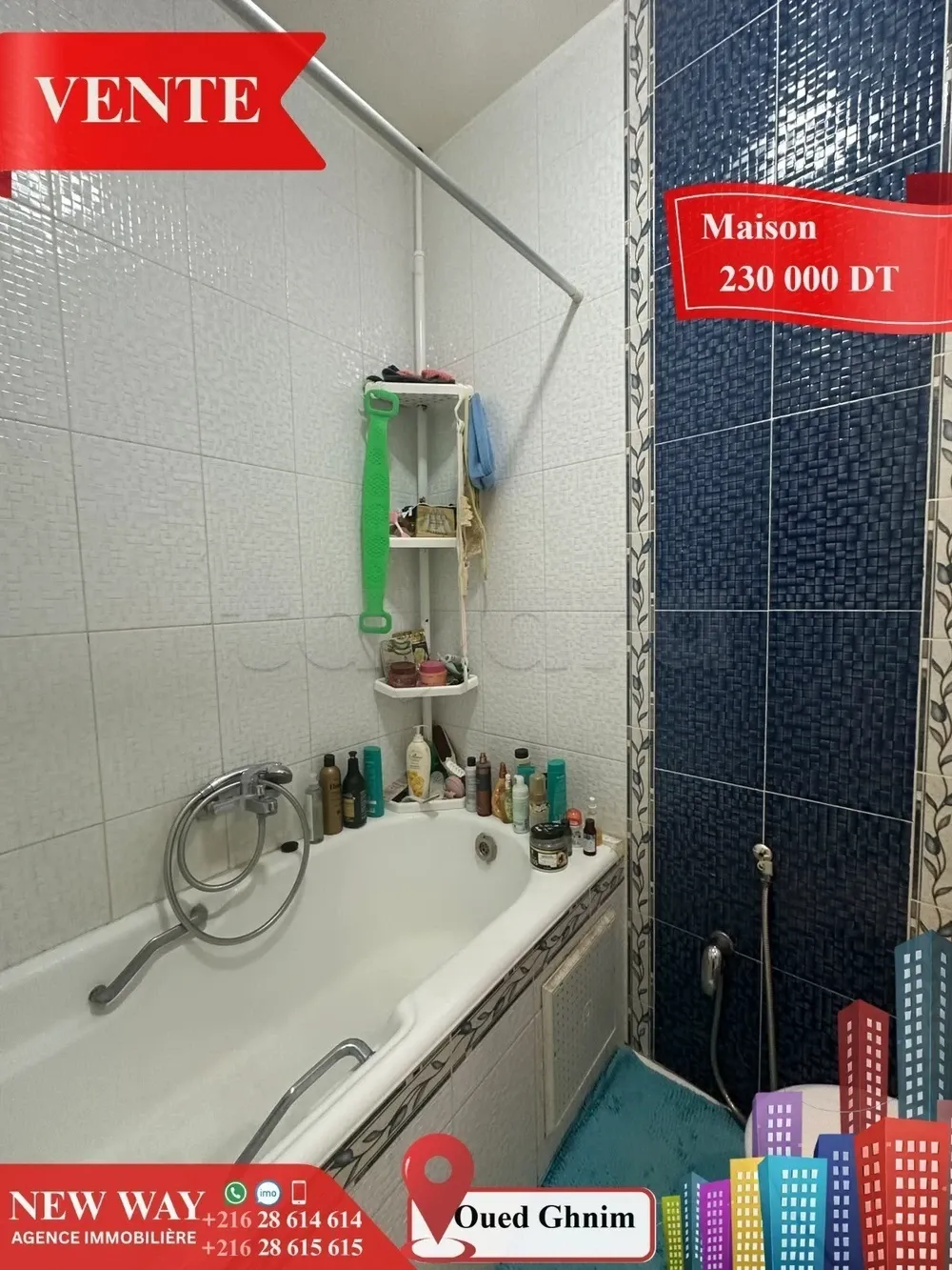 Maison à Jawhara (Oued Ghnim) Proche de toutes Commodités
