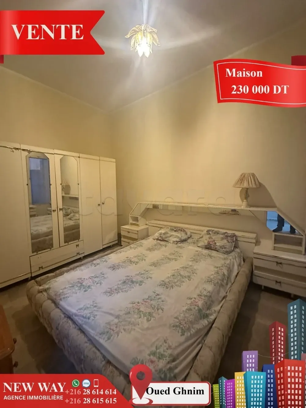 Maison à Jawhara (Oued Ghnim) Proche de toutes Commodités