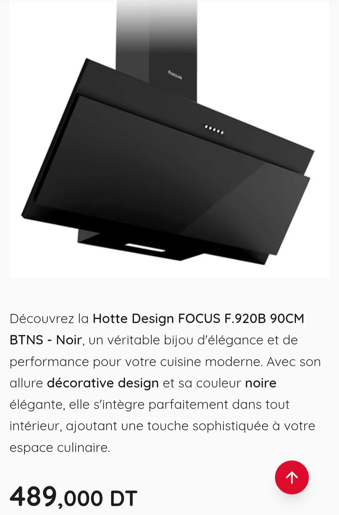 Cuisinière hotte 90cm