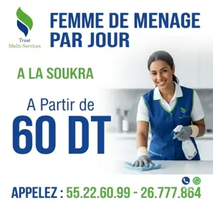 FEMME DE MENAGE PAR JOUR A EL MNIHLA