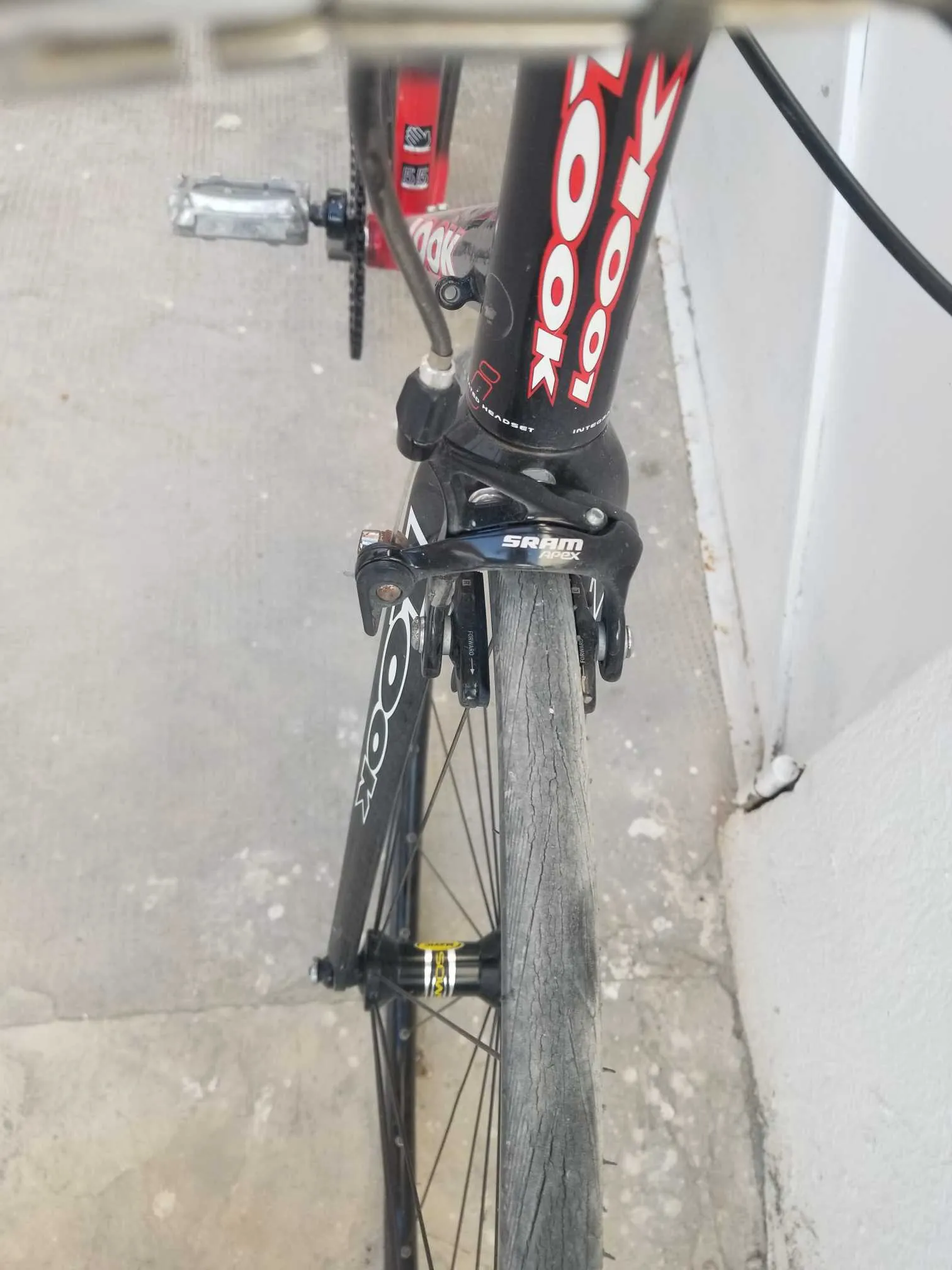 Fixied bike look carbone