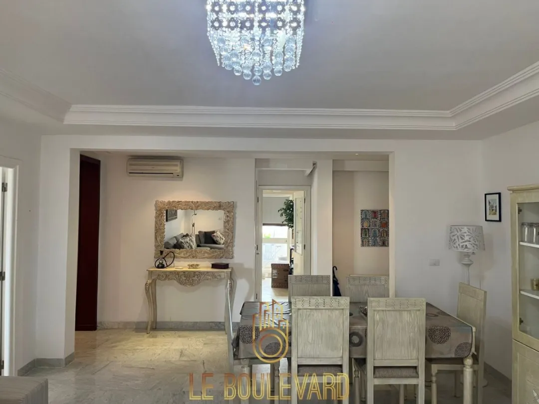 A louer appartement S+3 vue mer à Nabeul