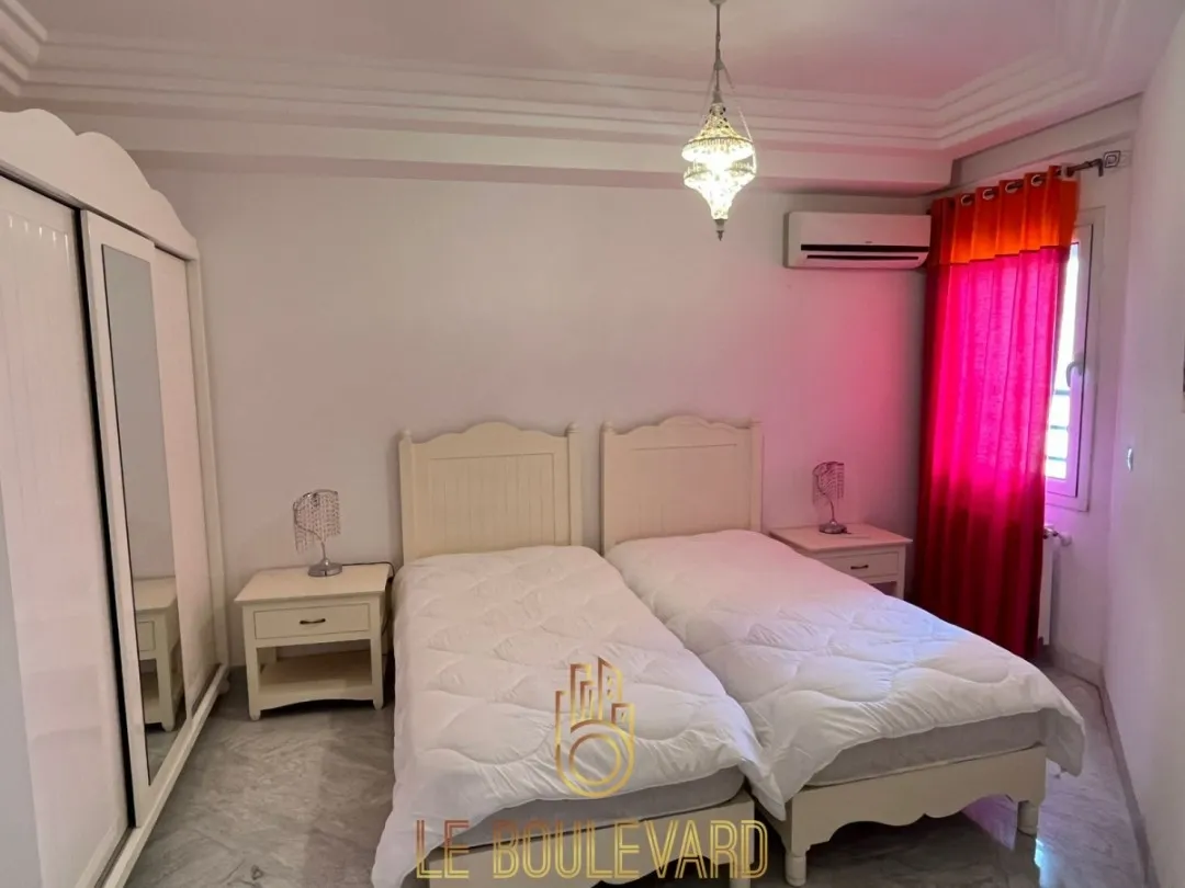 A louer appartement S+3 vue mer à Nabeul