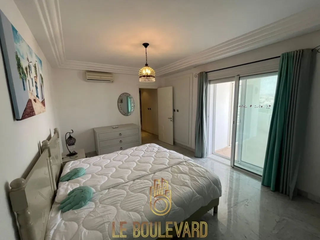 A louer appartement S+3 vue mer à Nabeul