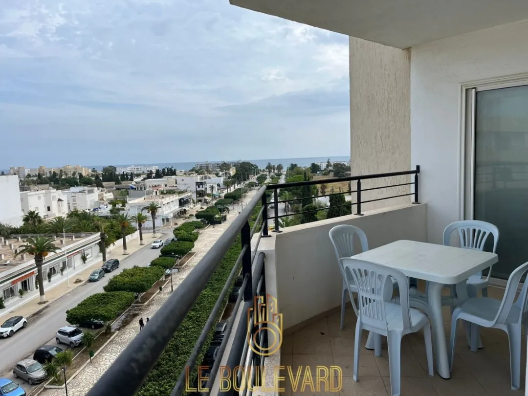 A louer appartement S+3 vue mer à Nabeul
