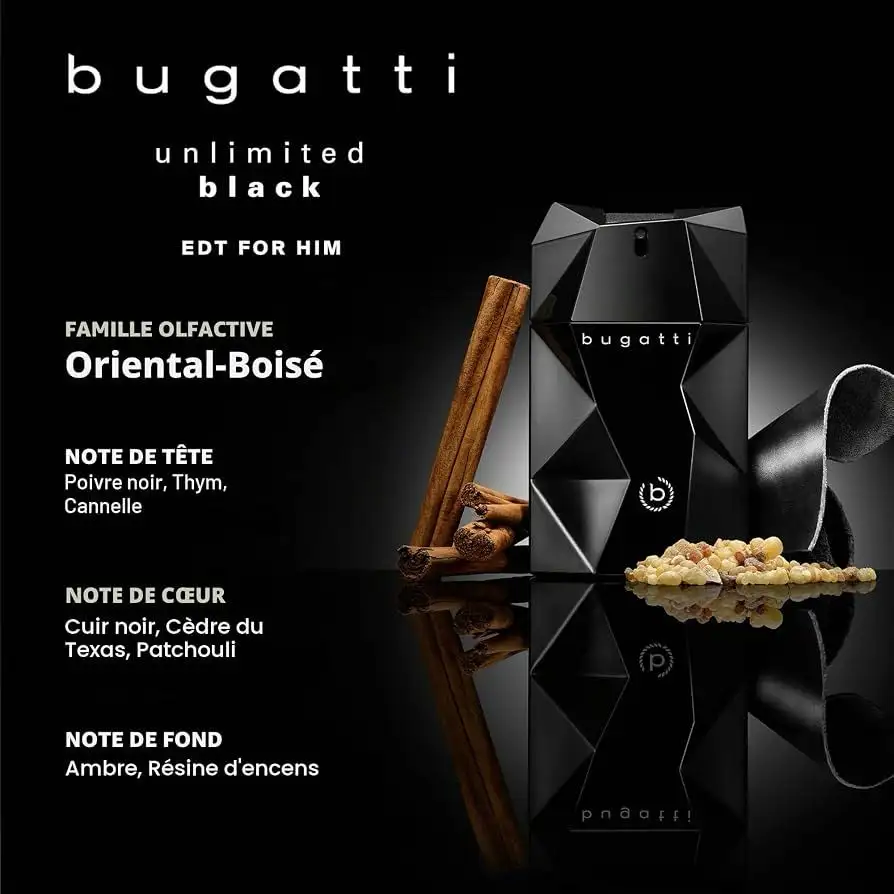bugatti Parfum pour homme « Unlimited black »