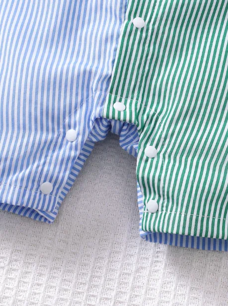 Combinaison pour bébé garçon (Shein-BrownBark)