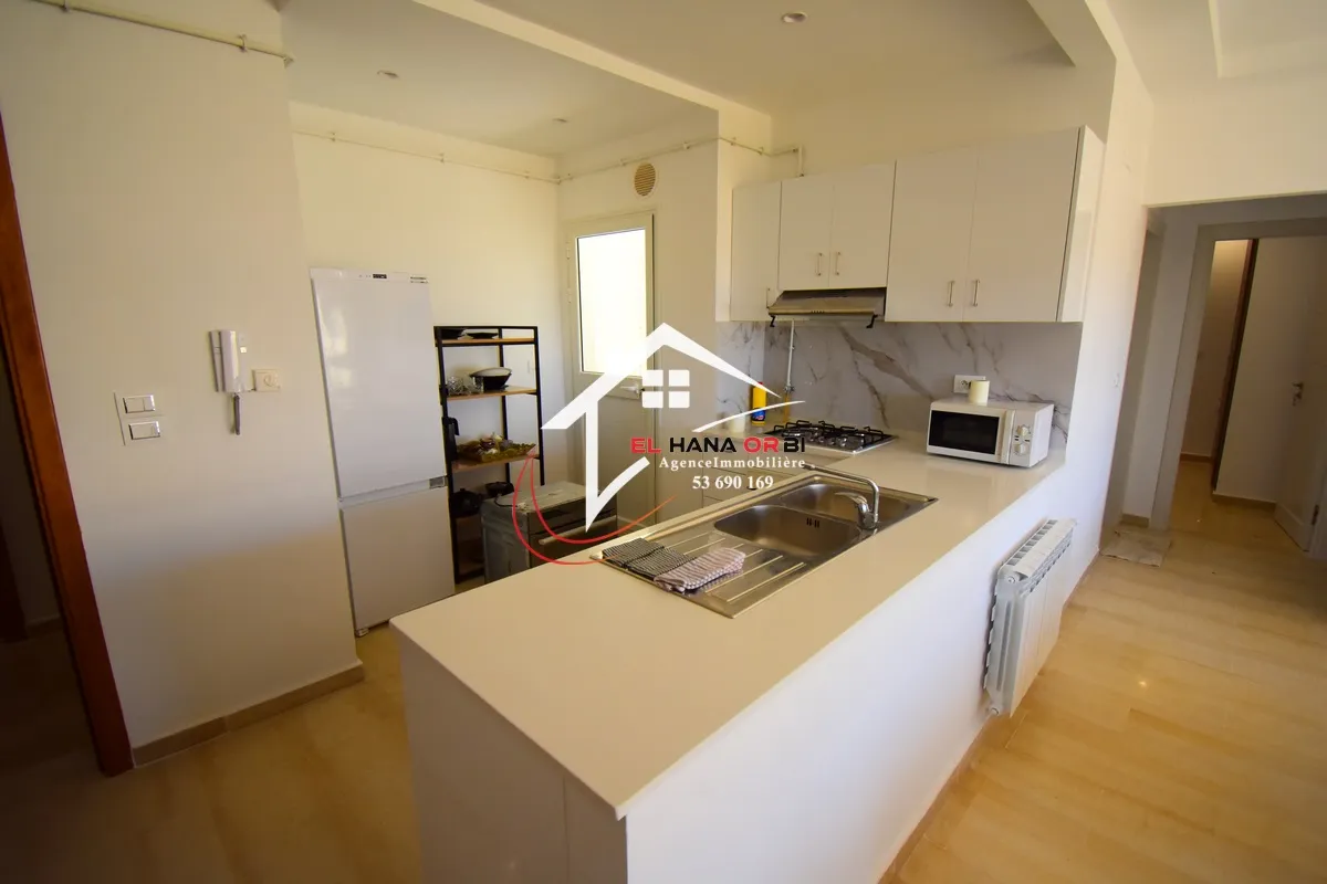 Pour location scolaire, appartement S+2 neuf avec parking sous-sol