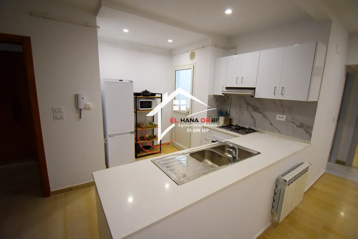 Pour location scolaire, appartement S+2 neuf avec parking sous-sol
