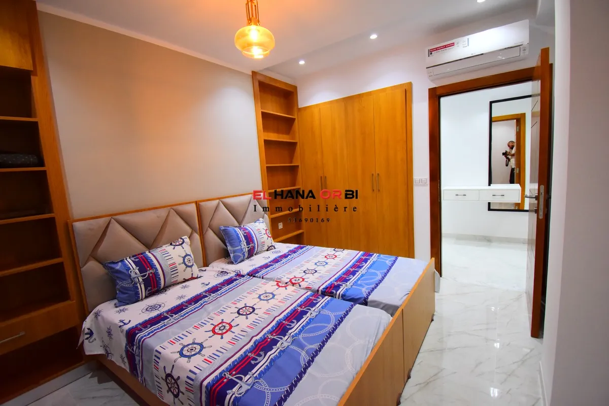 à louer app s+2 luxueux et neuf zone touristique mahdia proche de l'hôpital taher sfar 