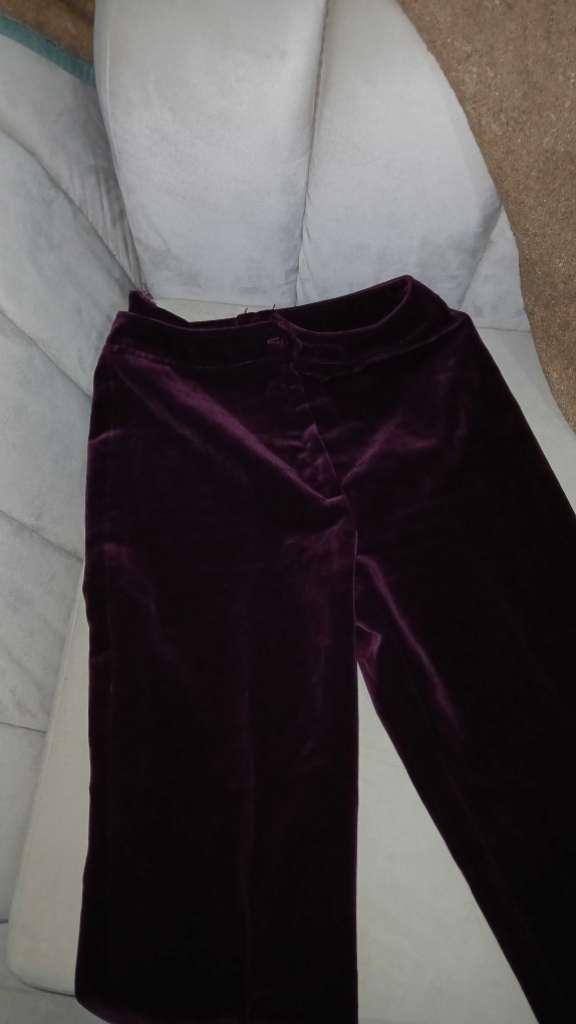 Pantalon femme violet