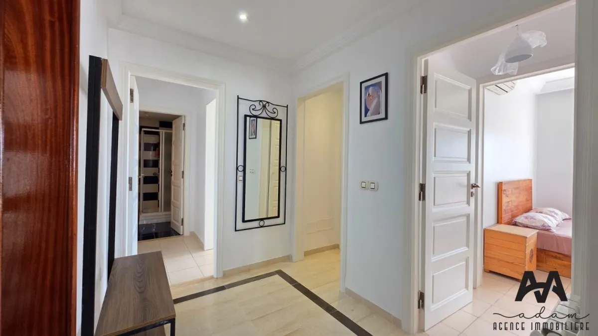 Appartement S+3 Meublé avec Vue Mer Panoramique à Mrezga, Hammamet Nord