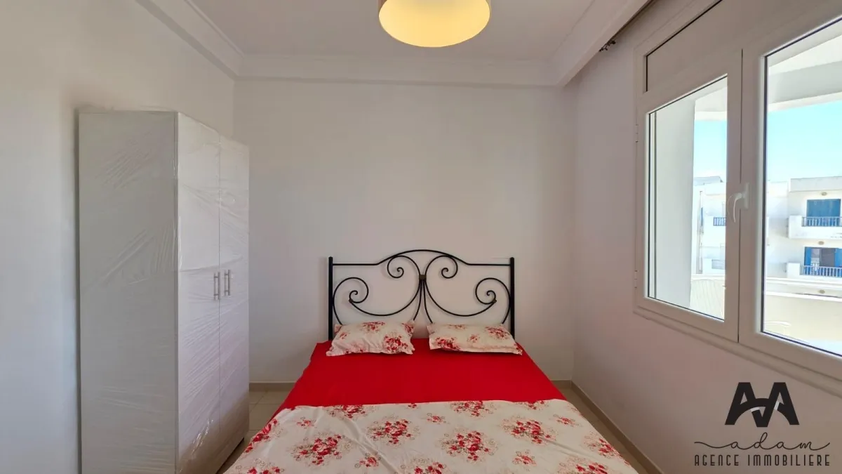 Appartement S+3 Meublé avec Vue Mer Panoramique à Mrezga, Hammamet Nord