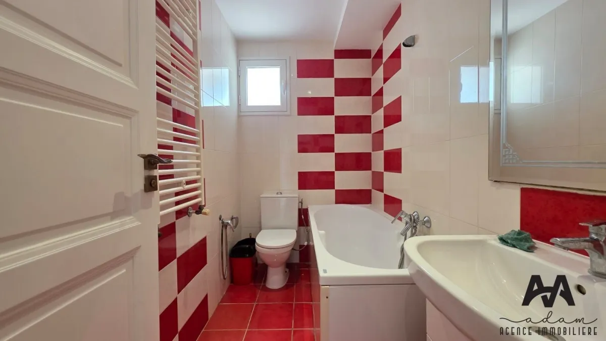 Appartement S+3 Meublé avec Vue Mer Panoramique à Mrezga, Hammamet Nord