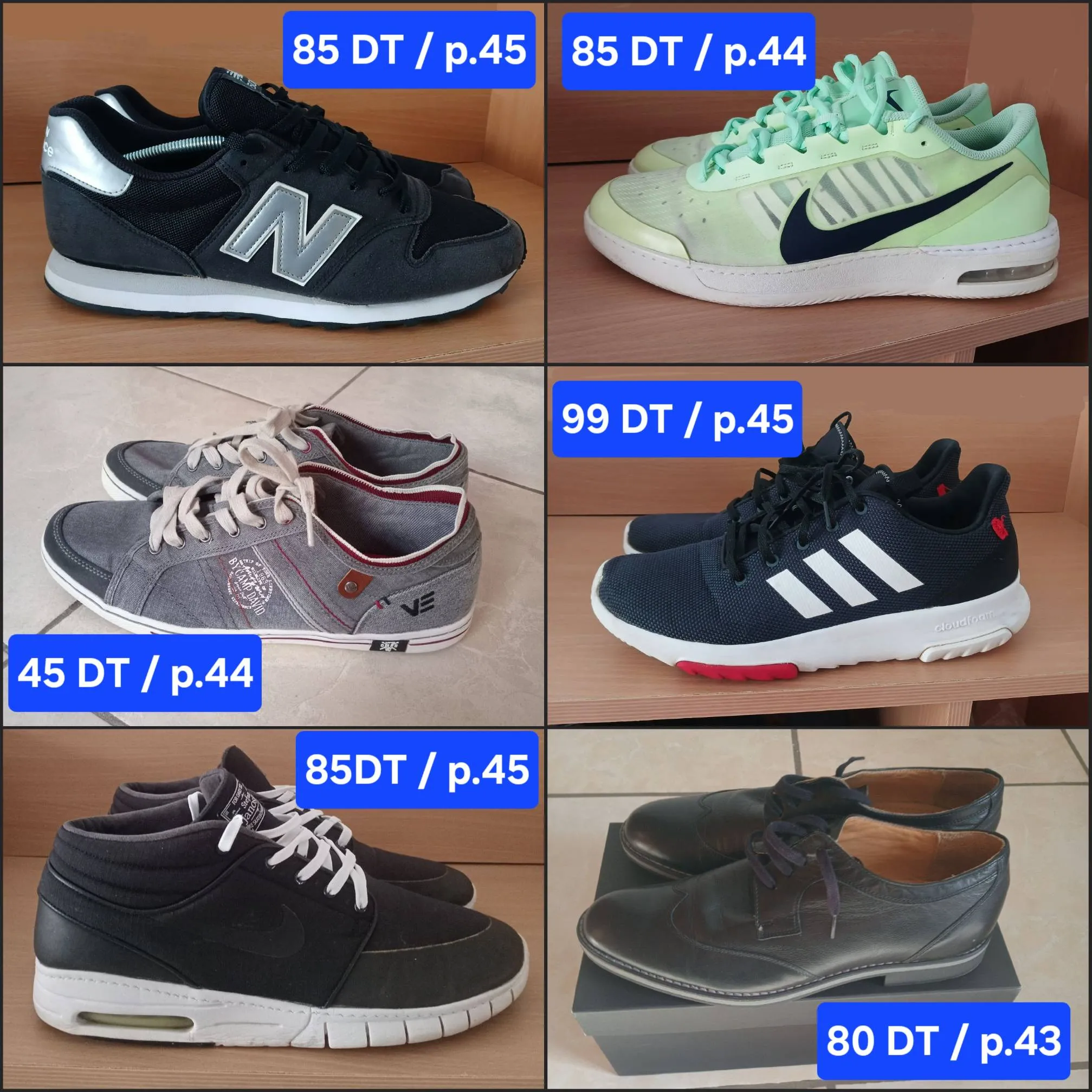 Des Baskets originales importés