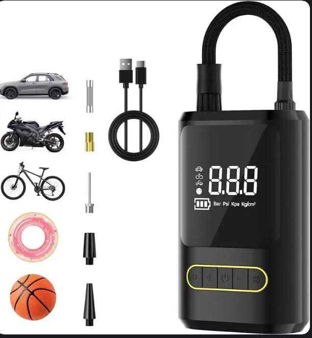 compresseur d'air portable rechargeable pour  pneus